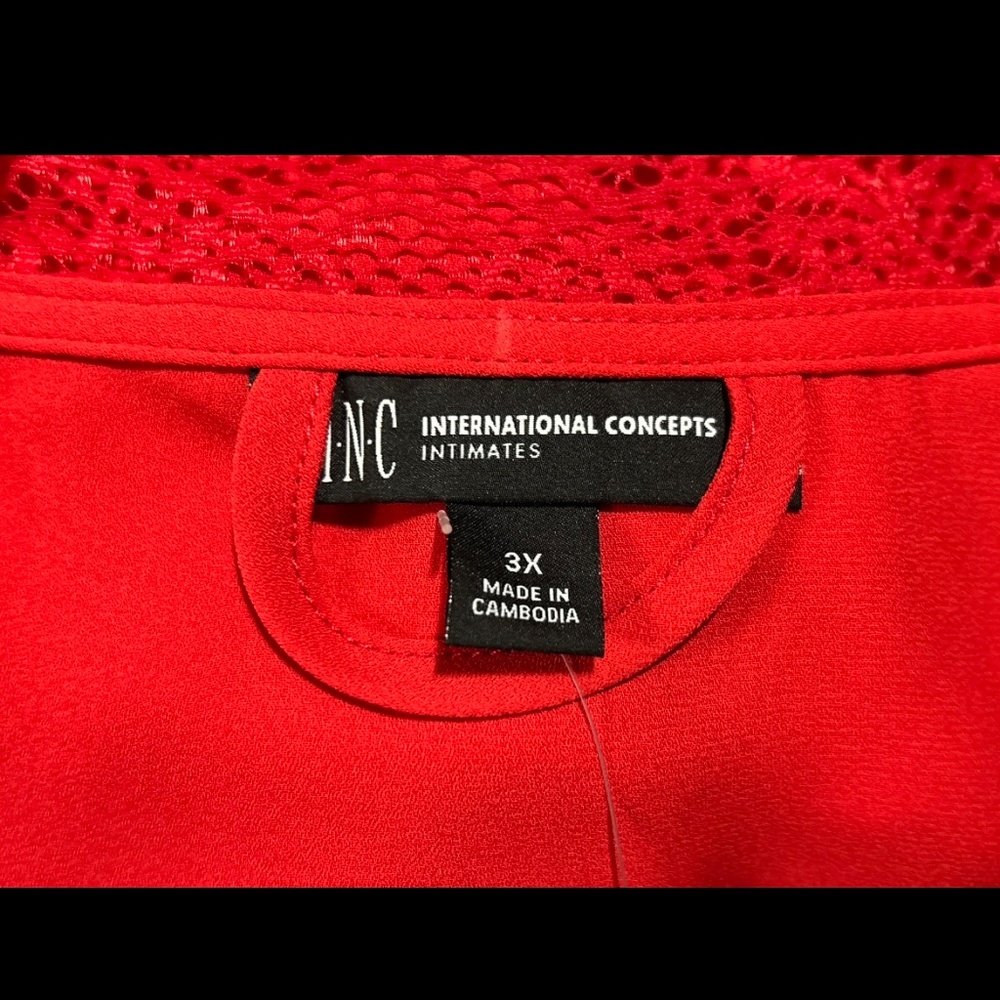 I-N-C Women's Intimate Robe size 3X - Picture 5 of 7